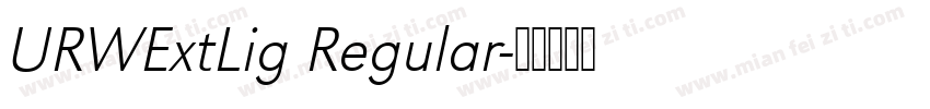 URWExtLig Regular字体转换
